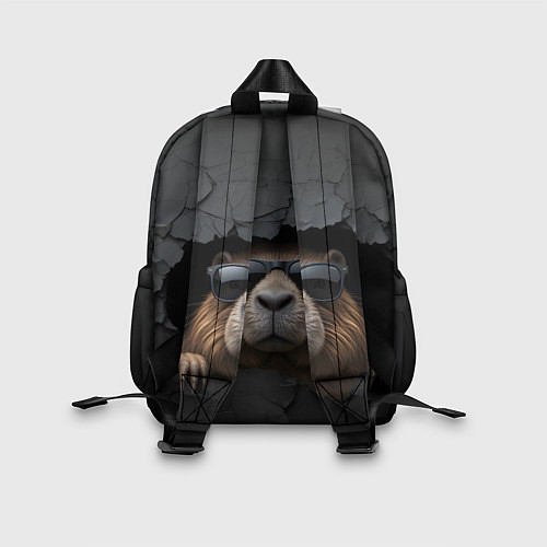 Детский рюкзак Капибара в стене / 3D-принт – фото 2