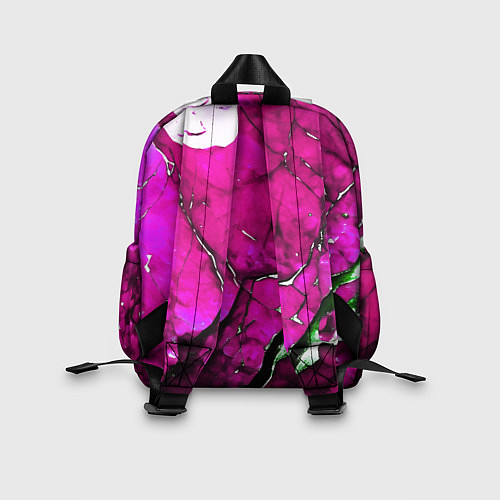 Детский рюкзак Розовый треснувший камень / 3D-принт – фото 2