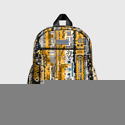 Детский рюкзак Cyberpunk pattern yellow