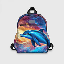 Детский рюкзак Дельфин в космосе, цвет: 3D-принт