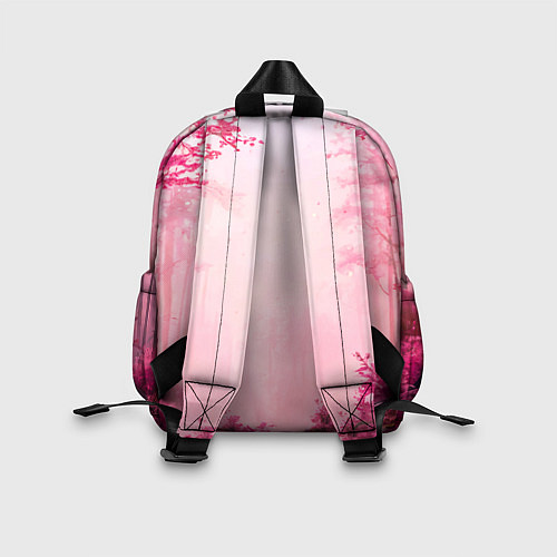Детский рюкзак Лось в розовом лесу / 3D-принт – фото 2