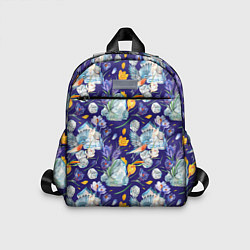 Детский рюкзак Крокусы и зяблик во льдах, цвет: 3D-принт