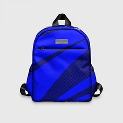 Детский рюкзак Синий ультрамарин полосы абстракция, цвет: 3D-принт