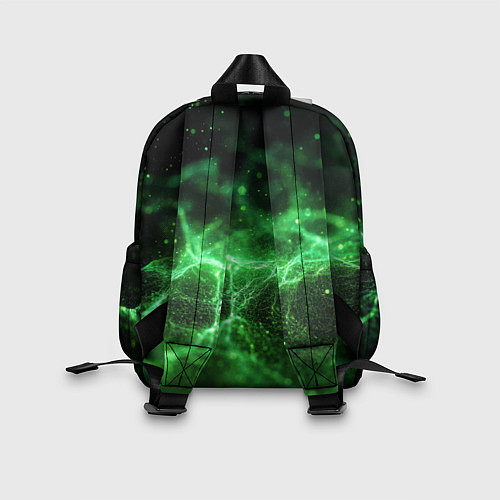 Детский рюкзак Зеленая связь текстура / 3D-принт – фото 2