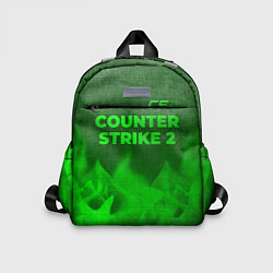 Детский рюкзак Counter Strike 2 - green gradient посередине