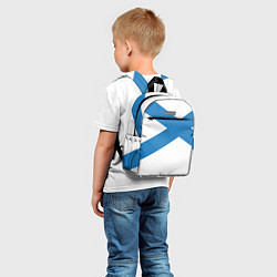 Детский рюкзак Военно-морской флот: Андреевский флаг, цвет: 3D-принт — фото 2