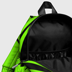 Детский рюкзак Sport ярко-зелёный с чёрным точечный, цвет: 3D-принт — фото 2