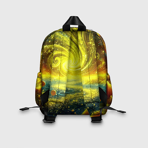 Детский рюкзак Neon galaxy - ai art fantasy / 3D-принт – фото 2