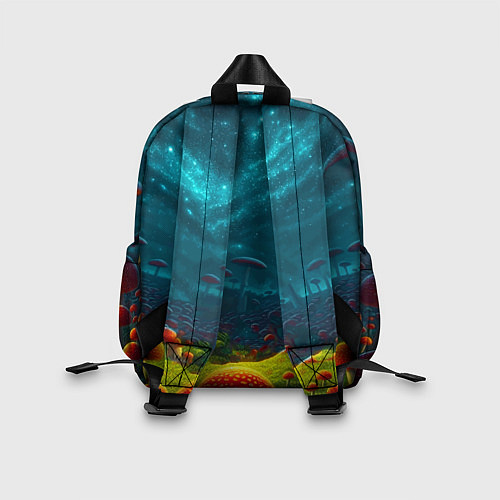 Детский рюкзак Rick and Morty on the fly agaric planet / 3D-принт – фото 2