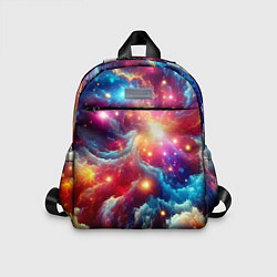 Детский рюкзак Colorfull neon space clouds - ai art fantasy, цвет: 3D-принт