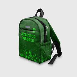 Детский рюкзак Atletico Madrid - green gradient посередине, цвет: 3D-принт — фото 2