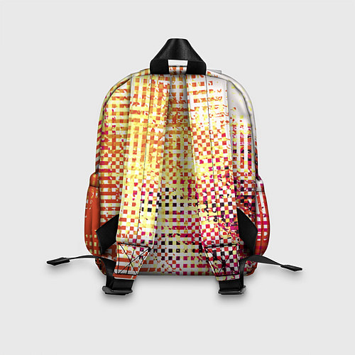 Детский рюкзак Абстракция жёлтый с оранжевым / 3D-принт – фото 2