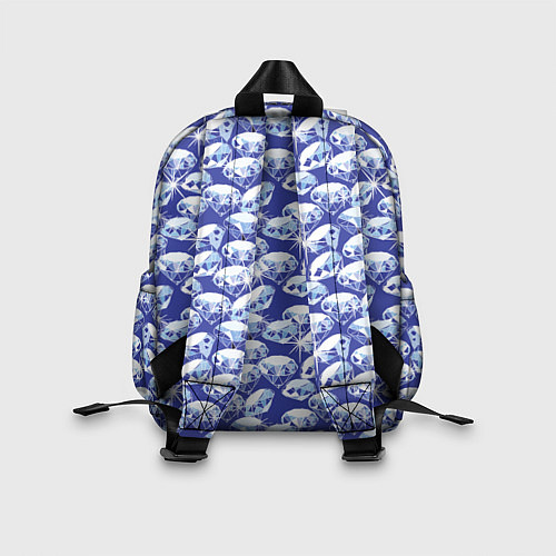 Детский рюкзак Голубые бриллианты / 3D-принт – фото 2