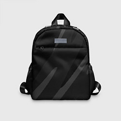 Детский рюкзак Чёрно-серый абстрактный полосы, цвет: 3D-принт
