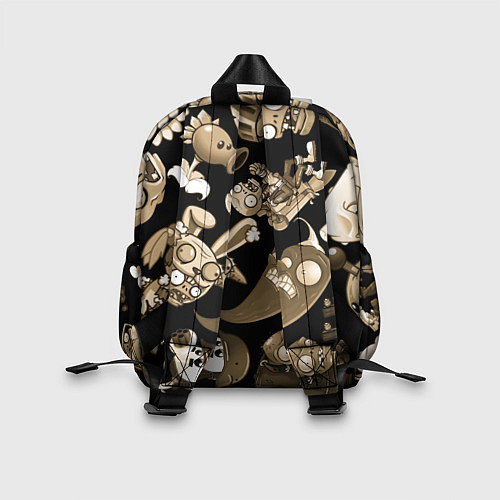 Детский рюкзак Растения против зомби в бежевом цвете / 3D-принт – фото 2