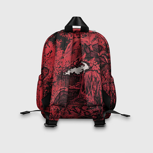 Детский рюкзак Красный веном текстура Карнажа / 3D-принт – фото 2