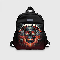 Детский рюкзак Metallica - fire skull, цвет: 3D-принт