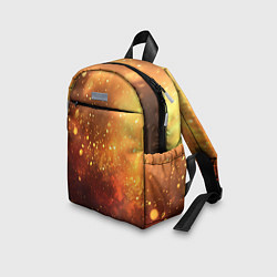 Детский рюкзак Золотая блестящая текстура, цвет: 3D-принт — фото 2
