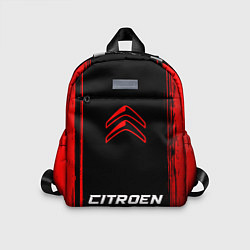 Детский рюкзак Citroen - red gradient по-центру, цвет: 3D-принт