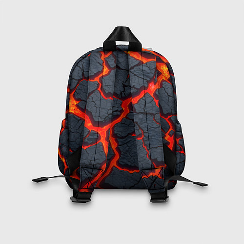 Детский рюкзак Текущая в породе лава / 3D-принт – фото 2