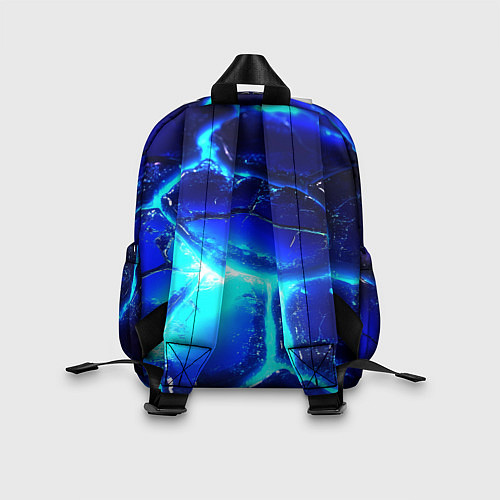 Детский рюкзак Синие плиты лед / 3D-принт – фото 2