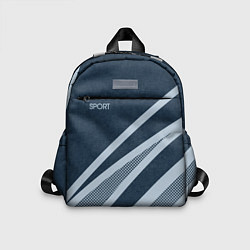 Детский рюкзак Sport синий текстурный с полосами