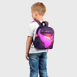 Детский рюкзак Розовая текстура разлом плит, цвет: 3D-принт — фото 2