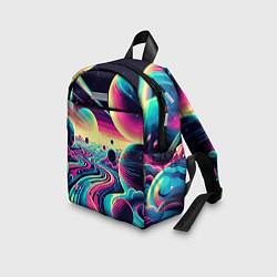 Детский рюкзак Неоновый разноцветный космос, цвет: 3D-принт — фото 2
