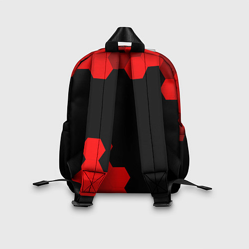 Детский рюкзак Tesla - red gradient вертикально / 3D-принт – фото 2
