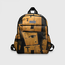 Детский рюкзак Глаза в каменных домах, цвет: 3D-принт