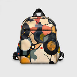 Детский рюкзак Абстракция с кругами и краской, цвет: 3D-принт