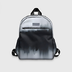 Детский рюкзак Разводы черной краски, цвет: 3D-принт
