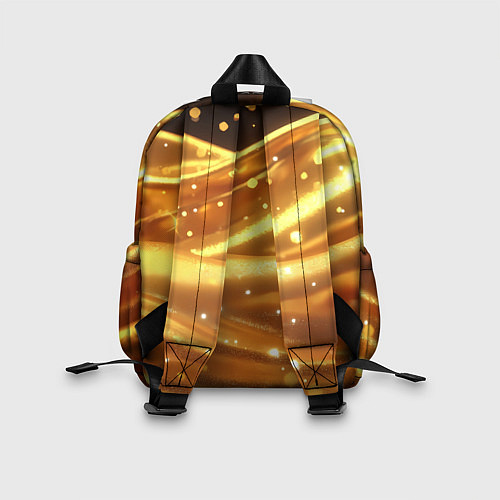 Детский рюкзак Золотая ткань с блестками / 3D-принт – фото 2