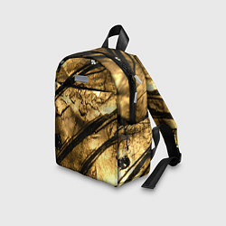 Детский рюкзак Золото с черной текстурой, цвет: 3D-принт — фото 2