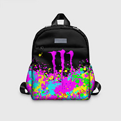 Детский рюкзак Monster energy краски неоновые