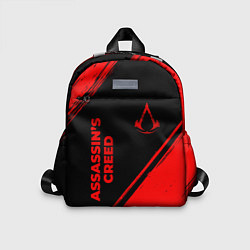 Детский рюкзак Assassins Creed - red gradient вертикально, цвет: 3D-принт
