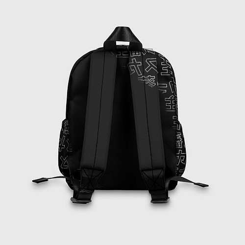 Детский рюкзак Бог войны японские символы / 3D-принт – фото 2