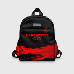Детский рюкзак Manchester City - red gradient посередине, цвет: 3D-принт
