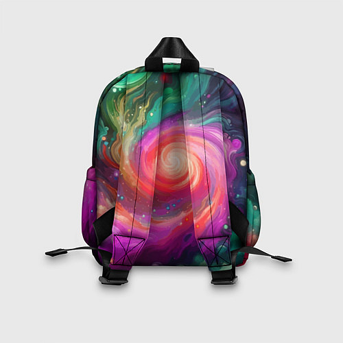 Детский рюкзак Космическая неоновая фантазия - нейроарт / 3D-принт – фото 2