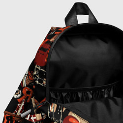 Детский рюкзак Кукрыниксы на фоне электрогитар, цвет: 3D-принт — фото 2