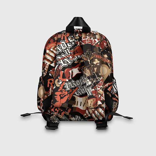 Детский рюкзак Sum 41 на фоне кролика и гитар / 3D-принт – фото 2