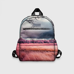 Детский рюкзак Поле и деревья пейзаж - инфракрасный стиль, цвет: 3D-принт