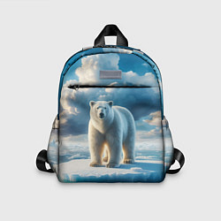 Детский рюкзак Полярный медведь на льдине, цвет: 3D-принт