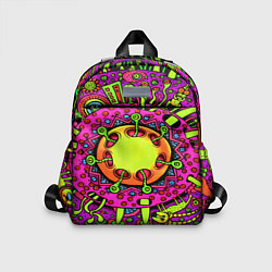 Детский рюкзак Кислотные грибы оптические, цвет: 3D-принт