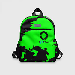 Детский рюкзак Portal черный дым, цвет: 3D-принт