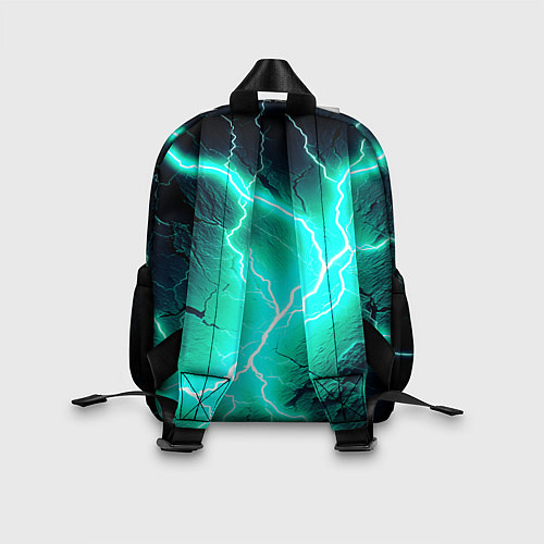 Детский рюкзак Color light blue black / 3D-принт – фото 2