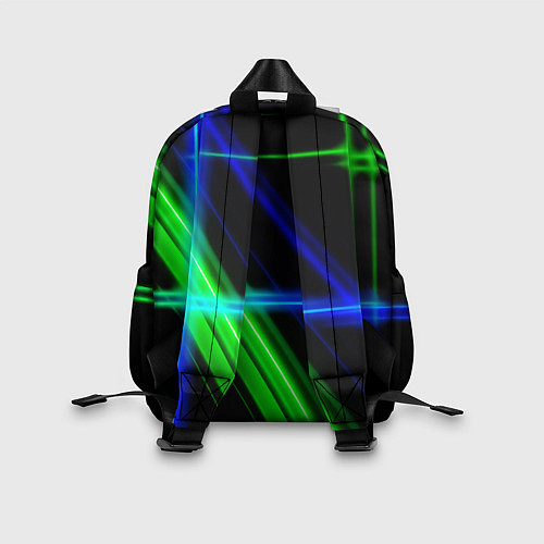 Детский рюкзак Color blue black green / 3D-принт – фото 2