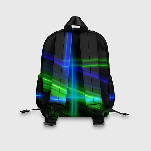 Детский рюкзак Color blue black green / 3D-принт – фото 2
