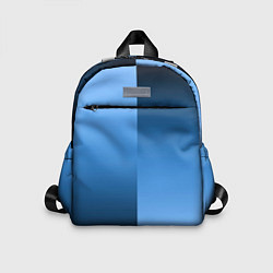 Детский рюкзак Градиент сине-голубой пополам