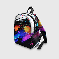 Детский рюкзак Разноцветные блестящие кляксы - текстура, цвет: 3D-принт — фото 2